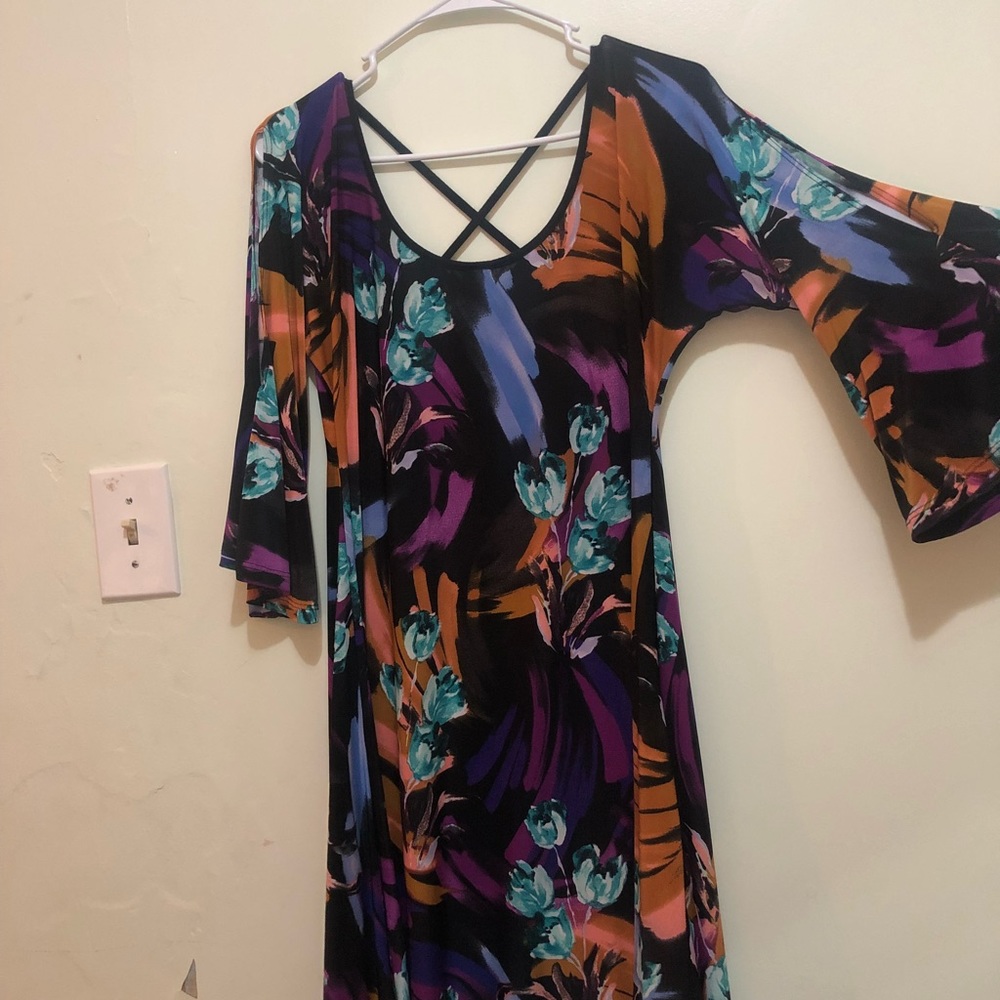 Dress with crisscrossed back